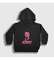 Presmono Unisex Çocuk Siyah Own Film Dövüş Kulübü Fight Club Kapüşonlu Sweatshirt 244468tt