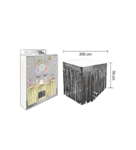 Püskül Masa Eteği Siyah 70*300 Cm
