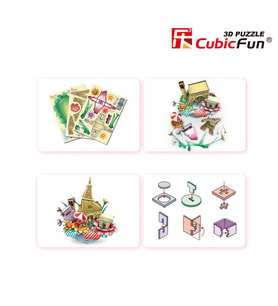 Cubic Fun 3D 74 Parça Puzzle Paris Şehir Kompozisyonu