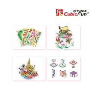 Cubic Fun 3D 74 Parça Puzzle Paris Şehir Kompozisyonu