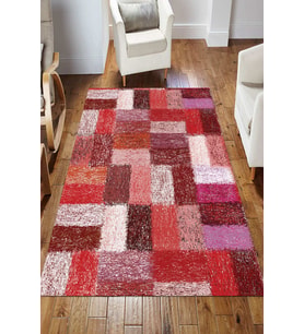 Dijital Kaymaz Taban Yıkanabilir Salon Halısı Mutfak Halısı Koridor Halısı Yolluk ND-HS-374 (Kırmızı)