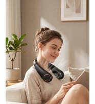 Northcity Gizli Turbo Tasarımlı Sessiz Çalışan Boyun Fanı - 5 Modlu USB Şarjlı Taşınabilir Serinletici