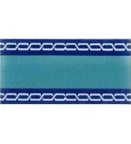Armada Çini 10x20 Cm KS 60 Zincir Desenli yeni Modern Çini Bordür