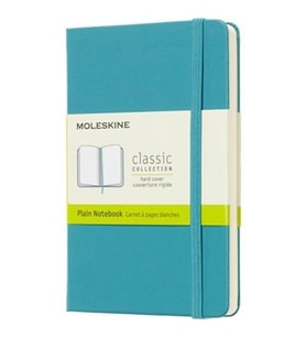 Moleskine Sert Kapak Defter Mercan Mavisi (Çizgisiz - 13x21) - 5383