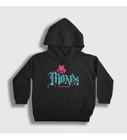 Presmono Unisex Çocuk Beyaz Logo Moxes Oyun 2077 Cyberpunk Kapüşonlu Sweatshirt 528091tt (Siyah)
