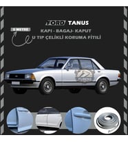 Ford Tanus Oto Araç Kapı Koruma Fitili 5metre Parlak Gri Renk