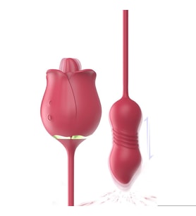 Rose 9 Farklı Dil Darbesi Sağlayan Şarj Edilebilir Vibratör