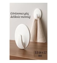 Mey İthalat® Mini Kendinden Yapışkanlı Duvar Askısı – 5.5 x 3.2 cm İz Bırakmaz, Güçlü Tutuş 722286