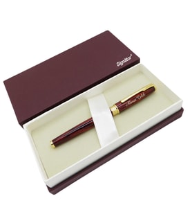 Signator® ST163 Sedefli Slim Bordo Gold Metal Roller Kalem  İsme Özel Kalem (Karışık)