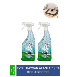 Koku Giderici Antialerjik Kedi Köpek Çiş Hijyen Spreyi 3x750ml Dezenfaktan Etkiili Yüzey Temizleyici (Renksiz)