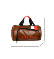 GALB Leather Bordo Silindir Spor Canta Telefon ve Cuzdan Gozlu 28L SC-11-0005 1.KALITE Full Astar
