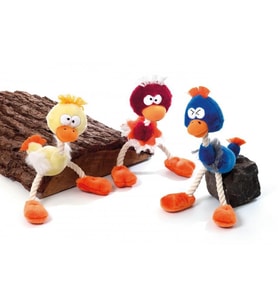 Karlie İpli Peluş Kuş 30X10 Cm Karışık Renkli