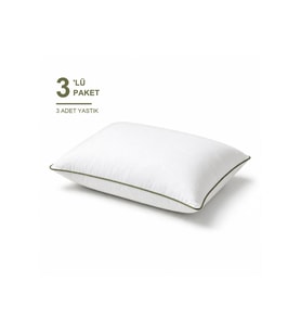 Comfort Touch Biyeli Yastık 3'li Paket 50x70 cm 900 gr Boncuk Silikon Elyaf