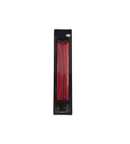 13 Cm Metalik Kırmızı Mum 6'lı