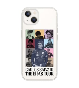 Iphone 14 Uyumlu Carlos Sainz Tasarımlı Şeffaf Telefon Kılıfı