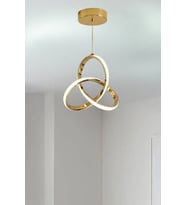 Nobella Sarkıt Ledli Avize - 4 Farklı Renkli Şık Sarkıt Ledli Avize (Gold)
