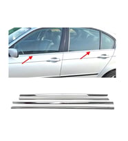 E36 Sedan Krom Cam Alt Çıtası 4 Parça 1991-1998 Paslanmaz Çelik