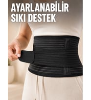 Elastik Bel Destek Korsesi Ayarlanabilir Cırtlı Sıkma Bantlı Bel Kemeri