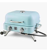 Kenmore KT-R40003-TQ Gazlı 2 Ocaklı Masa Üstü Barbekü - Turkuaz
