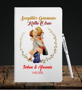 Sevgililer Gününe Özel Defter Kalem Seti 25