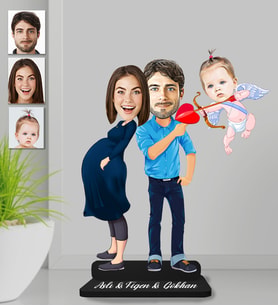 Kişiye Özel Aile Ahşap Biblo-12