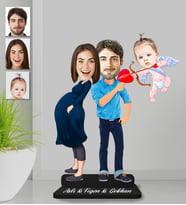 Kişiye Özel Aile Ahşap Biblo-12