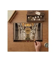 Katedral Kilise Mimari Tasarımı 240 parça Ahşap Puzzle Ahşap Kutuda MP05329