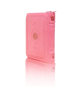 Cep Boy Kur'an-ı Kerim (Pembe Renk, Kılıflı, Mühürlü)