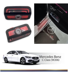 Mercedes C-Serisi W206 Kapı Altı Hayalet Logo Orjinal Lazer Led