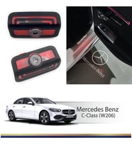 Mercedes C-Serisi W206 Kapı Altı Hayalet Logo Orjinal Lazer Led