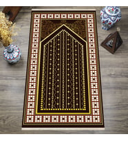 Dijital Baskılı, Yıkanabilir, Yumuşak Dokulu Çocuk ve Yetişkin SECCADE 65x115 cm  S-DOT-SN-061