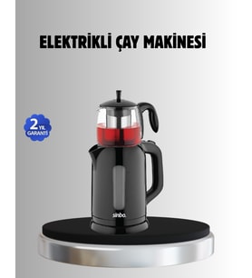 Sinbo STM 5840 Elektrikli Çay Makinesi 1800W Cam Demlik ve Sıcak Tutma Özellikli