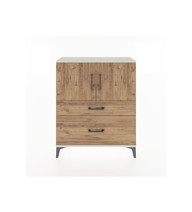 Arges Şifonyer 2 Raflı 2 Çekmeceli 2 Kapaklı 88x30x106 Aytaşı-Çam