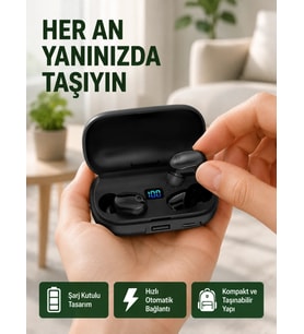 22 Kez Şarj İmkanı Sunan A10s Tws Bluetooth Stereo Kulaklık Yeni Nesil