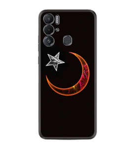 Tecno Pova Neo Kılıf Resimli Desenli Silikon Platinium Series Ay Yıldız 1884