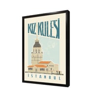 Kız Kulesi Çerçeveli Mdf Tablo
