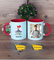 Askere Hediye Kupa Bardak Kırmızı Fotoğraflı