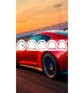 Pac-Man 20x4,5 Jdm Yazı Araba-motosiklet Cam Etiket Sticker Beyaz Renk