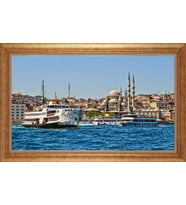 ALTIN ÇERÇEVELİ PASPARTULU TABLO CR1382