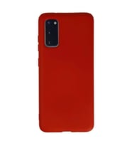 Samsung Galaxy S20 Kılıf Nano İçi Kadife Silikon - Kırmızı