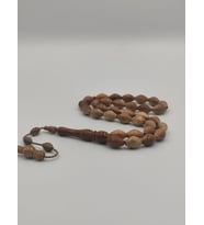 USTA İŞCİLİKLİ KUKA TESBİH 7 * 11 MM ARPA KESİM TAKIMLI SİSTEMLİ PÜSKÜL (C. Kahverengi)