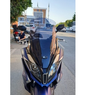 MOTOCAM Kymco Downtown 250i Ön Cam 2016-2026-2026 Model 78cm Füme Renkli 4mm UZUN