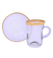 Lıvıano Kulplu Çay Takımı 12 Parça Gold 02