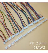 PH 2.0mm 4pin 30cm Kablolu Konnektör (Beyaz) Takım x 1 adet(rf054) (Siyah-Kırmızı)