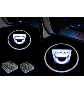 Dacia Araçlar İçin Pilli Yapıştırmalı Kapı Altı Led Logo