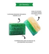 Naturix Doğal Kabak Lifli Zeytinyağlı Sabun Nemlendirici Arındırıcı Peeling Etkili Olive Oil Soap 130 Gr