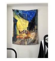 Cafe Terrace at Night - Vincent Van Gogh Duvar Örtüsü - Wall Tapestry I 70 x 100 cm (Karışık)