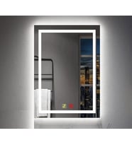 50x70(h) cm Buğu Çözücülü Dokunmatik Işıklı Kumlamalı Banyo Aynası