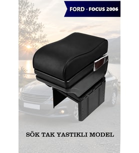 focus 2006 kol dayama geniş model Siyah Yastıklı Lüks Deri