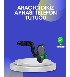 Dikiz Aynasına ve Koltuk Başlığına Uyumlu Telefon Tutucu